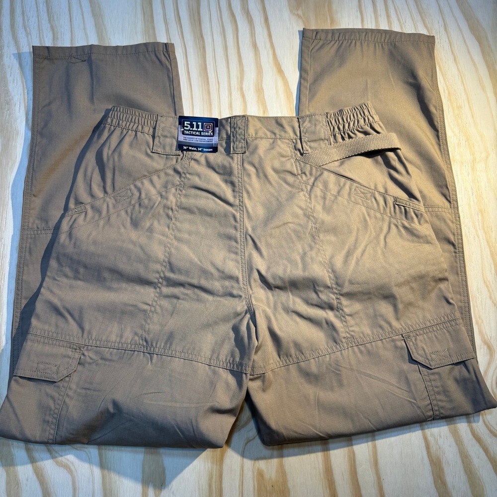 5.11 Tactical Men's Taclite Pro Khaki Tan Cargo Work Pants Size 36x34